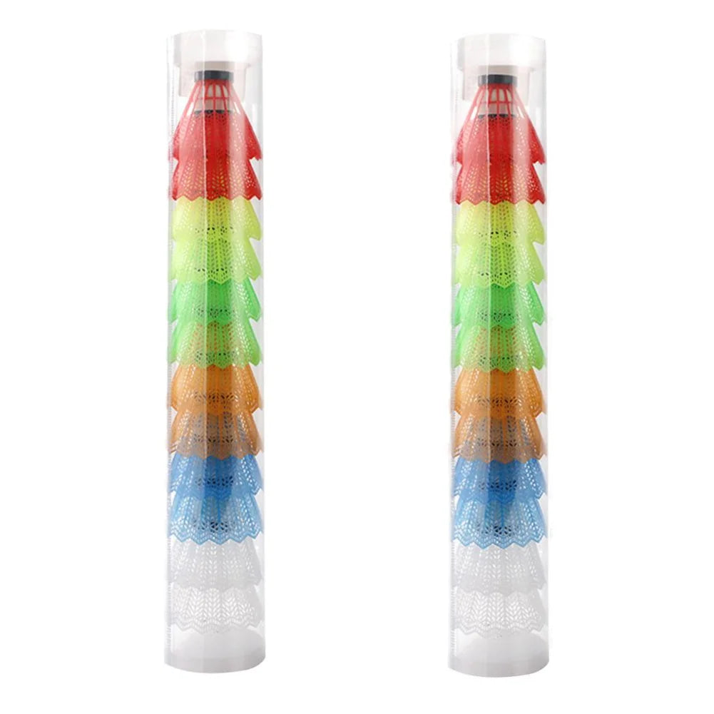 12Pcs Plastic Badminton Shuttlecock Lightweight Badminton for Hitting Practice Portable Badminton for Practice Outdoor Supplies