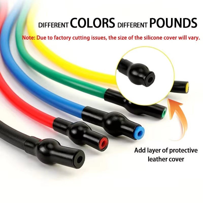 Resistance Bands with Handles, Exercise Bands, Workout Bands with Handles for Men Women, Strength Training Equipment at Home