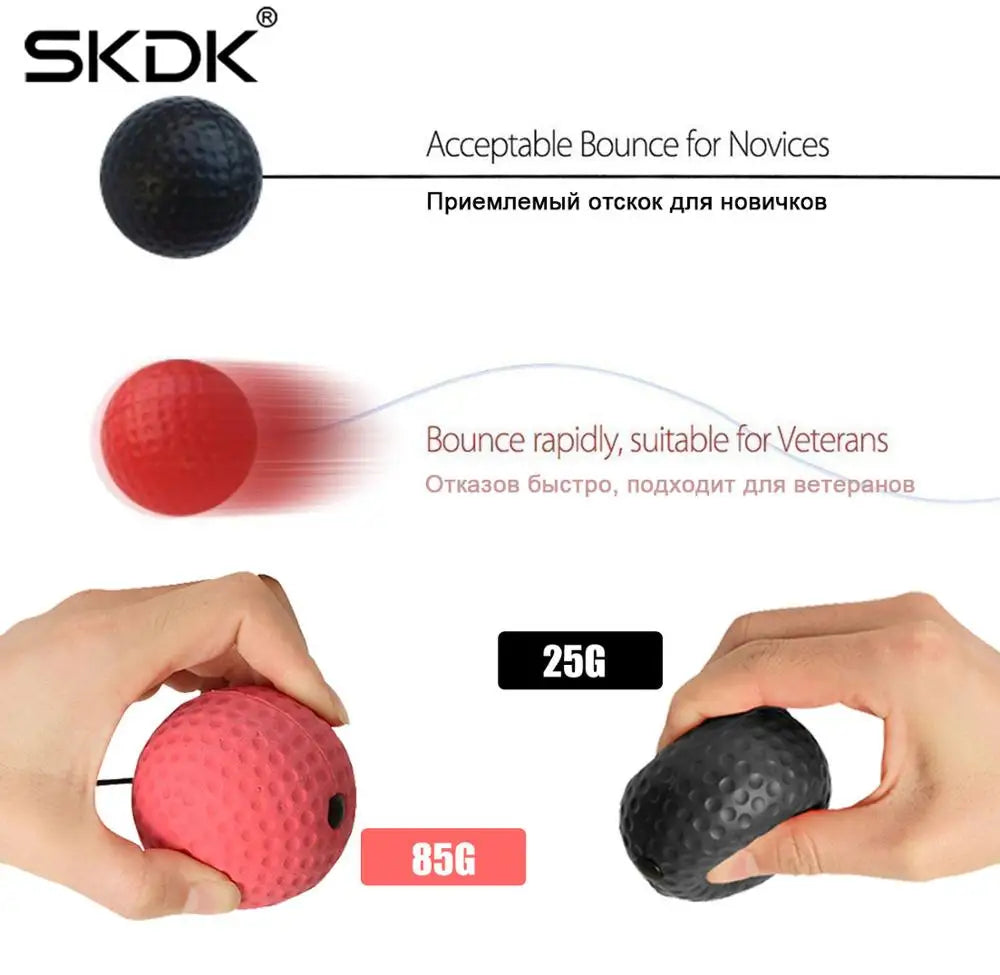 Professional Boxing Reflex Ball with Adjustable Headband for Enhanced Speed Training and Hand-Eye Coordination Skills