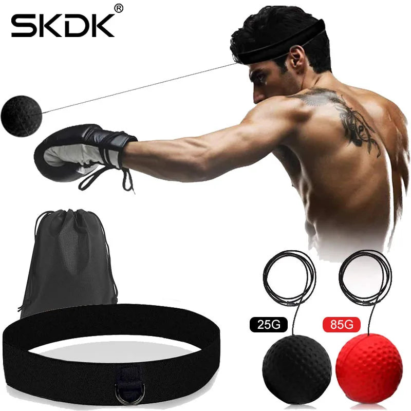 Professional Boxing Reflex Ball with Adjustable Headband for Enhanced Speed Training and Hand-Eye Coordination Skills