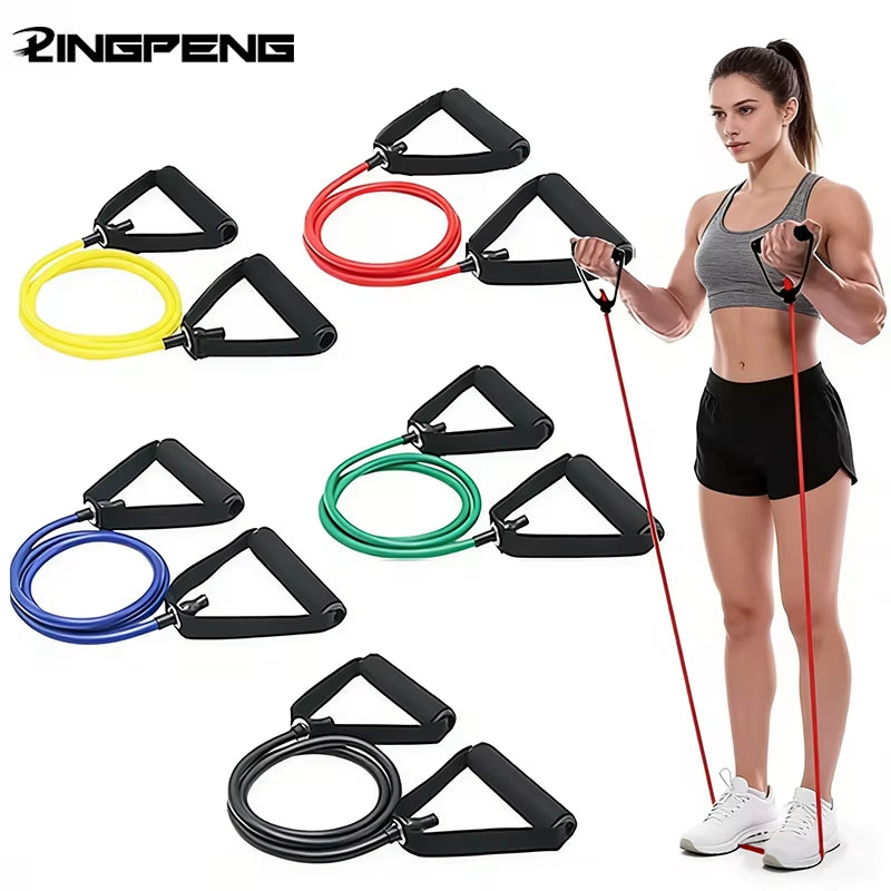 Resistance Bands with Handles, Exercise Bands, Workout Bands with Handles for Men Women, Strength Training Equipment at Home